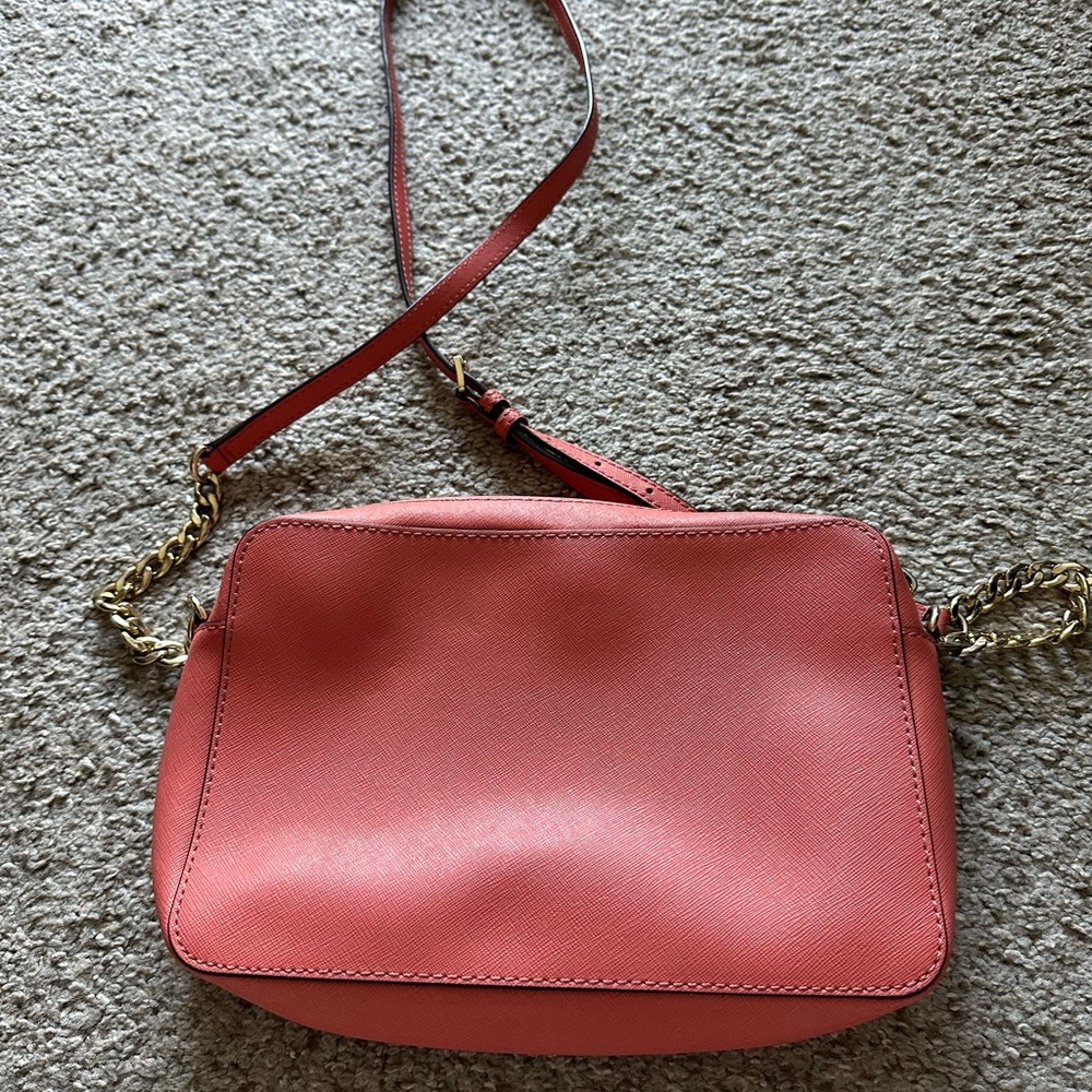 Michael Kors Pink And Red Patchwork Crossbody Bag - image 4
